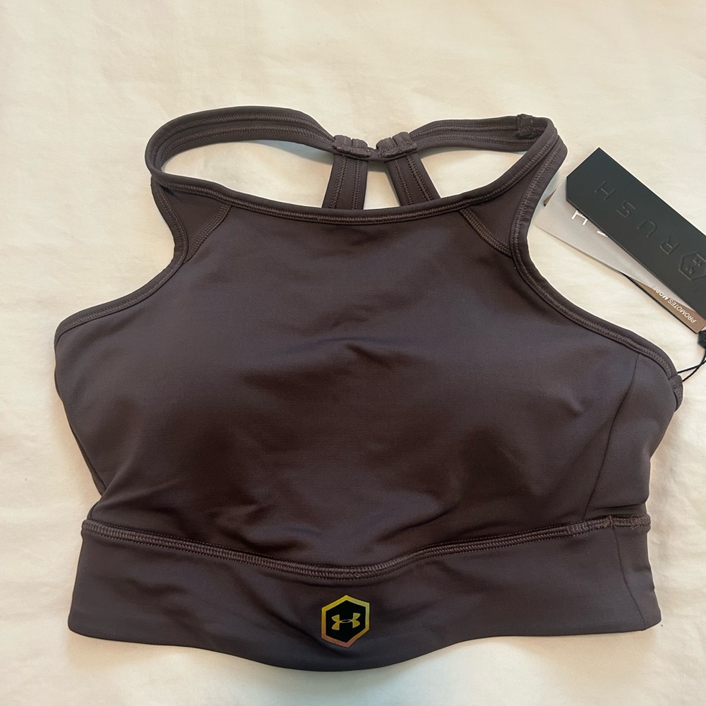 Under Armour Purple Sports Bra High Impact Moisture-Wicking